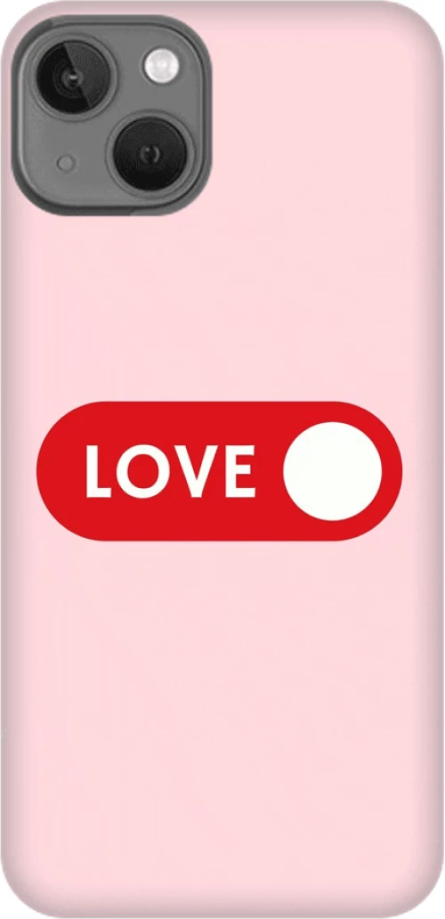 love Silicone case Θήκη για iPhone 14 red