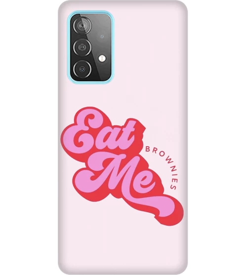 eat me Silicone case Θήκη για Samsung Galaxy A52s / A52 5G / A52 4G red