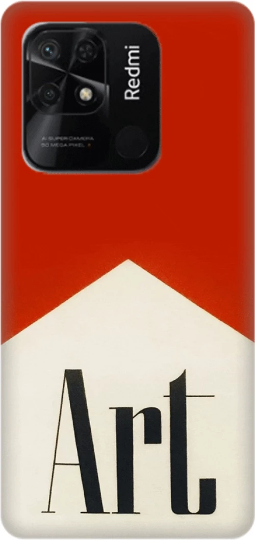 Art Silicone case Θήκη για Xiaomi Redmi 10C red
