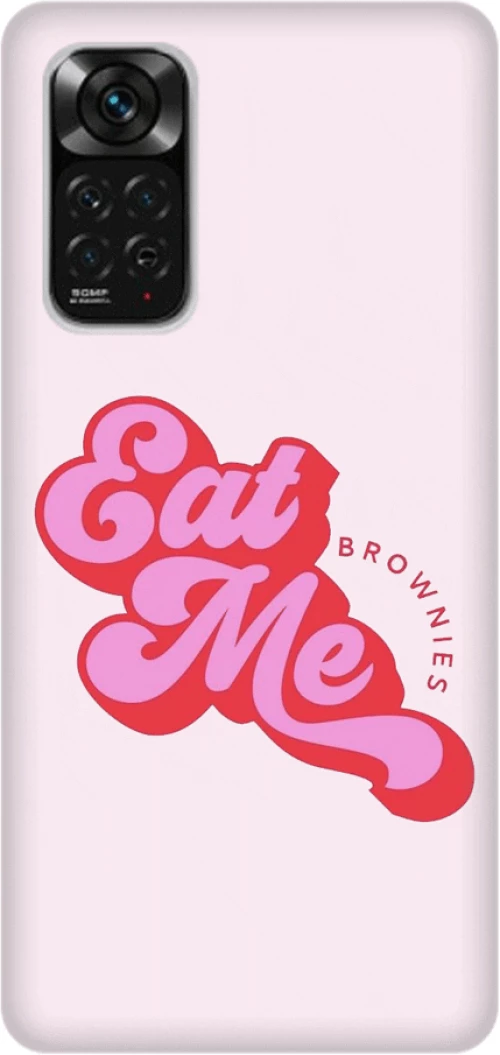 eat me Silicone case Θήκη για Xiaomi Redmi Note 11 Pro / Note 11 Pro 5G red