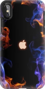 colorful smoke Silicone case Θήκη για iPhone X / XS