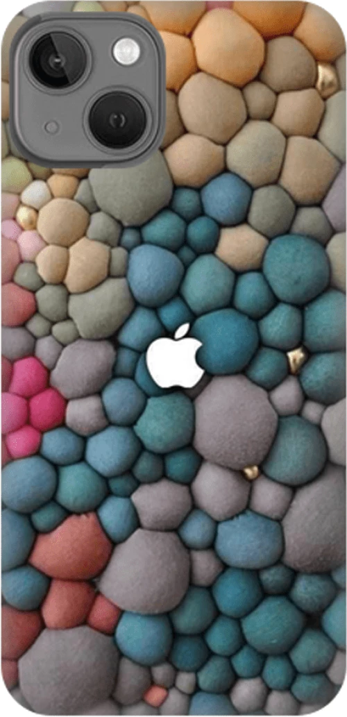 colorful pebbles Silicone case Θήκη για iPhone 14 plus