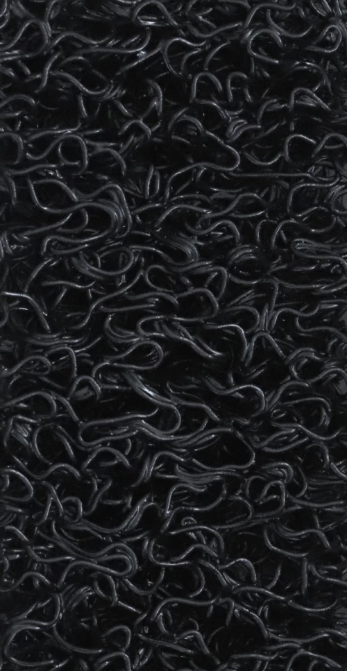 Πατάκι εξώπορτας Europe Black 15mm Διάτρητο φάρδος: 122cm