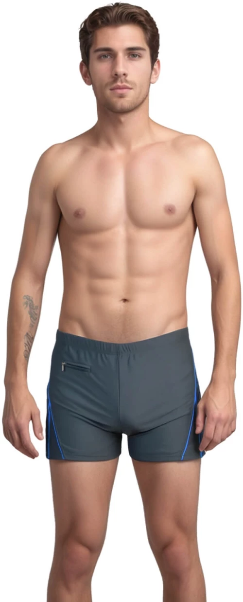 Ανδρικό μαγιό boxer D20011 - ΑΝΘΡΑΚΙ