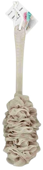 502430 ΣΦΟΥΓΓΑΡΙ ΜΠΑΝΙΟΥ ΔΙΧΤΥ ΜΕ ΛΑΒΗ - BEIGE - 26184