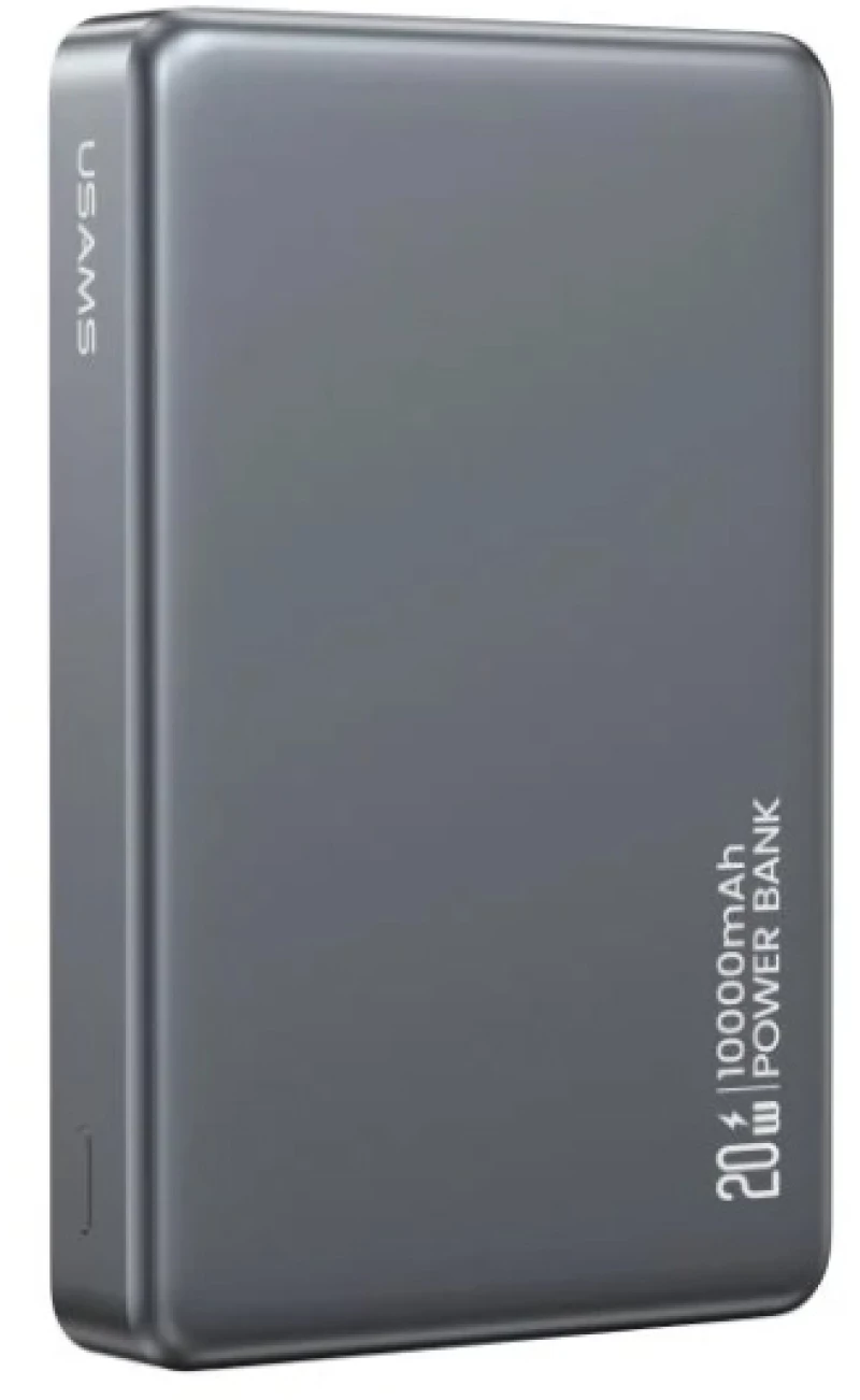 USAMS power bank CD242  magnetic wireless  USB-C έξοδος  10000mAh  20W  γκρι