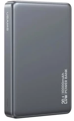 USAMS power bank CD242  magnetic wireless  USB-C έξοδος  10000mAh  20W  γκρι