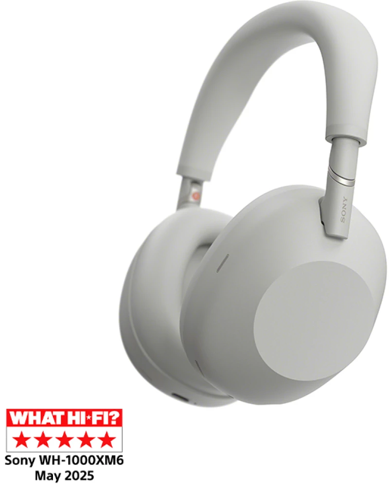 Sony WH-1000XM6 Flagship Noise Cancelling Ασύρματα Over Ear Ακουστικά (Ασημί)