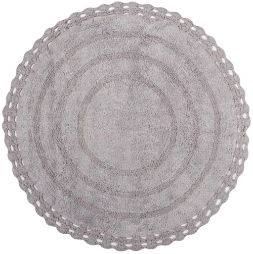 Πατάκι στρογγυλό ( 70cm ) γκρί - -