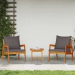 vidaXL Κα Chairs 2 τεμ 59.5x65x71.5 εκ. Μασίφ ξύλο ακακίας