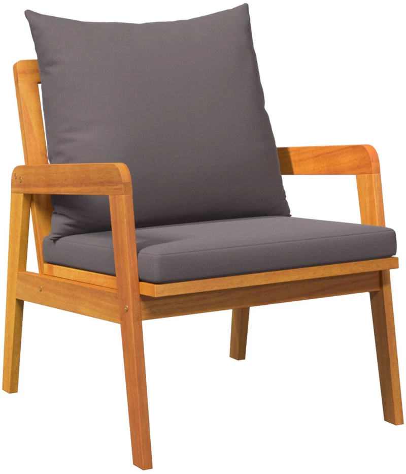 vidaXL Κα Chairs 2 τεμ 59.5x65x71.5 εκ. Μασίφ ξύλο ακακίας