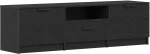 vidaXL Ντουλάπι τηλεόρασης - Μαύρη δρυς - 140x35x40 εκ. - Φτιαγμένο από επεξεργασμένο ξύλο