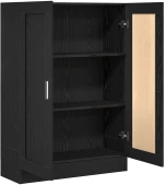 vidaXL Βιβλιοθήκη Μαύρη Δρυς 82,5x30,5x115 εκ από Επεξεργασμένο Ξύλο