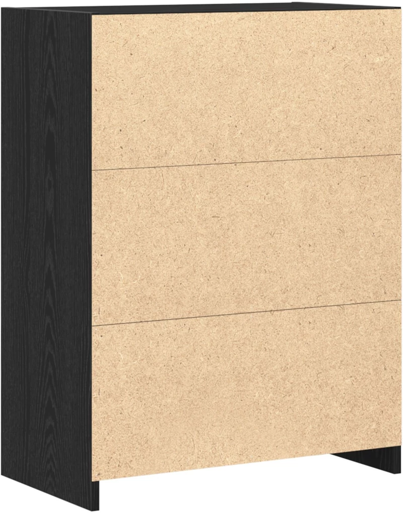 vidaXL Ντουλάπα Μπάνιου Μαύρη Δρυς 60x33x80 εκ. Ξύλο Επεξεργασμένο