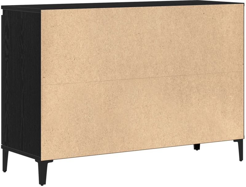 vidaXL Πλαϊνό γραφείο σε Μαύρο Δρυς 104x35x70 εκ. Φτιαγμένο από ξύλο