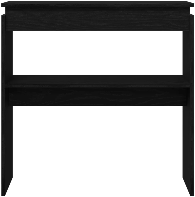 vidaXL Κονσόλα Μαύρη Δρυς 80x30x80 εκ. Φτιαγμένη από ξύλο