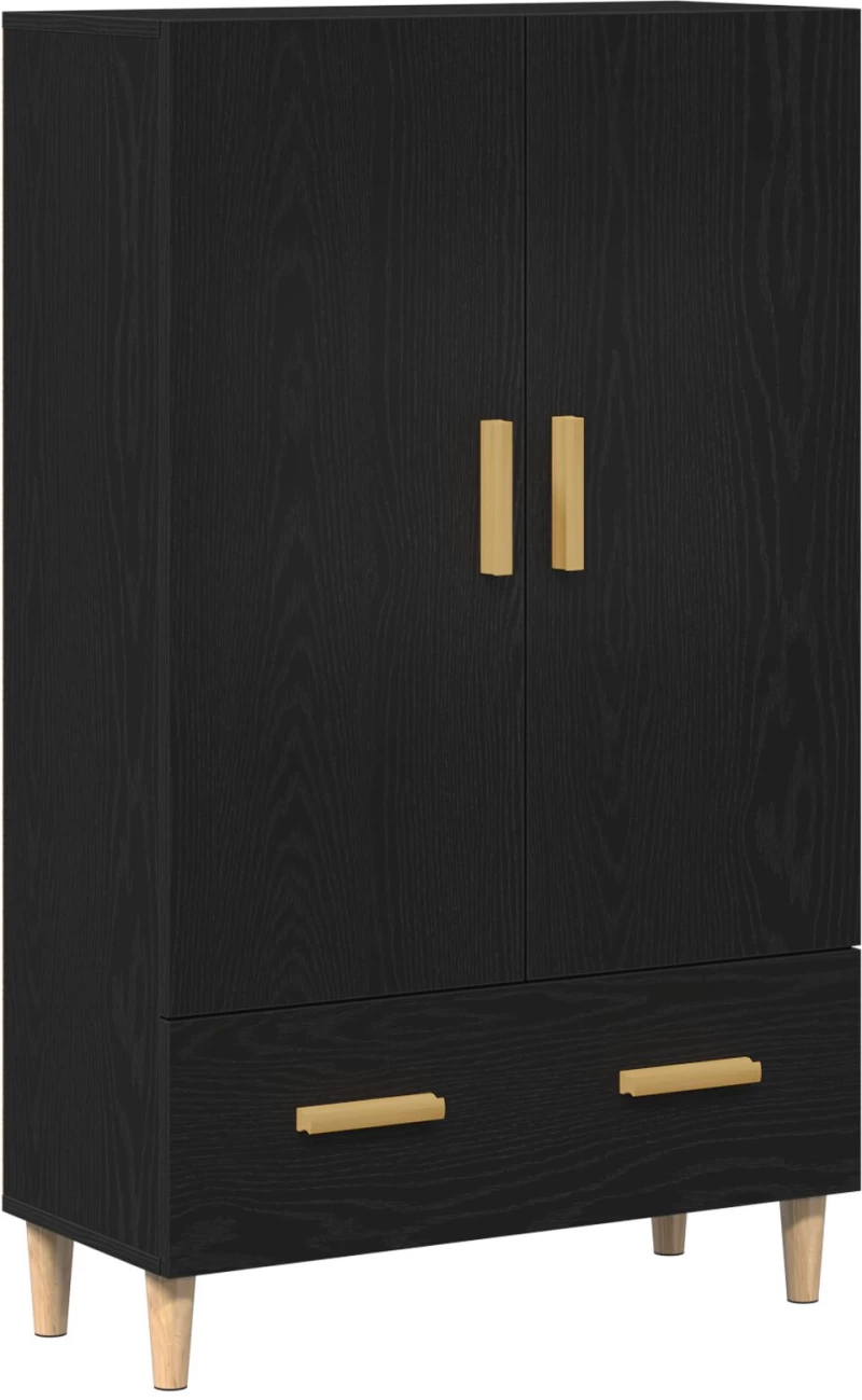 vidaXL Υψηλός ντουλάπι σε Μαύρη Δρυς, 70x31x115 εκ, Φτιαγμένο από Επεξεργασμένο Ξύλο