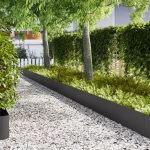 vidaXL Περιορισμοί Γκαζόν 20 τεμ Μαύρη 100x0,5x30 εκ Πλαστική