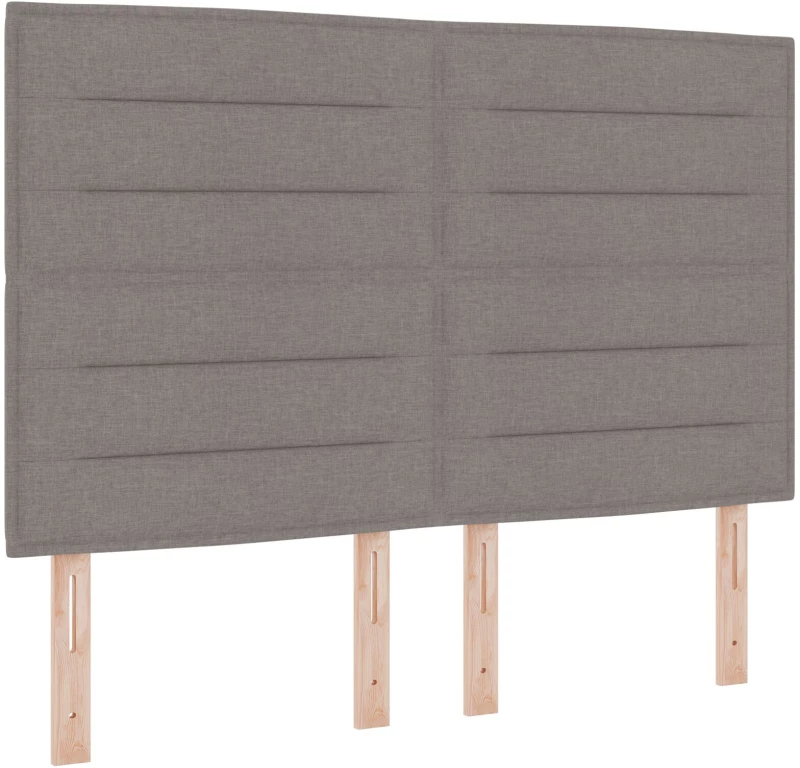 vidaXL Κρεβάτι Βάσης με Στρώμα & Πάγκο Ταμπά 140x190 cm Ύφασμα