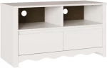 vidaXL Ντουλάπι τηλεόρασης "DRAMMEN" Λευκό 99x43x55 εκ. Στερεό ξύλο πεύκου