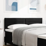 vidaXL Κεφαλάρι Σχεδίαση Γραμμών Μαύρο 160 εκ Υφάσματος