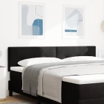 vidaXL Κεφαλάρι με Κουμπιά Μαύρο 180 εκ Βελούδο