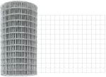 vidaXL Ευρωπαϊκή περίφραξη με 5 στήλες Ασημί 0,6x10 μ Ατσάλι