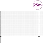 vidaXL Σετ Φράχτη Σετ 2 Γκρι Μέταλλο 25 x 1,5 μ. Ανθεκτικός