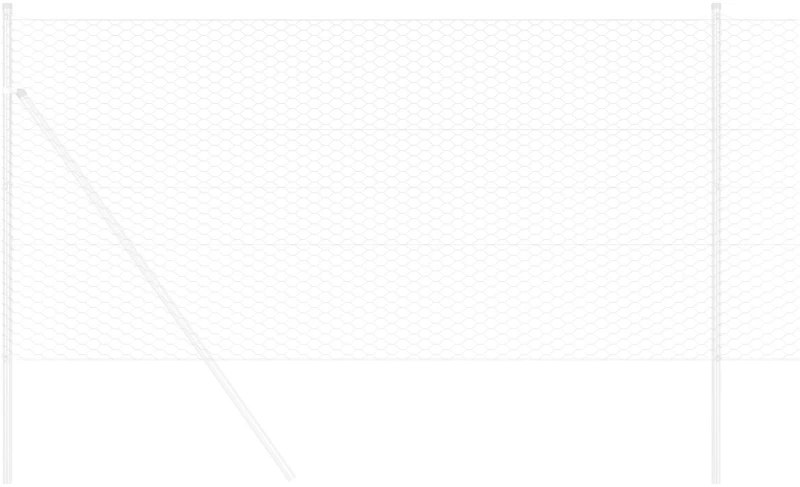 vidaXL Εξάγωνη Περίφραξη 1x10 μ Γαλβανισμένο Ατσάλι