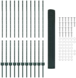 vidaXL Συρματόπλεγμα με 11 U Posts Πράσινο 1.2x25 μ από ατσάλι