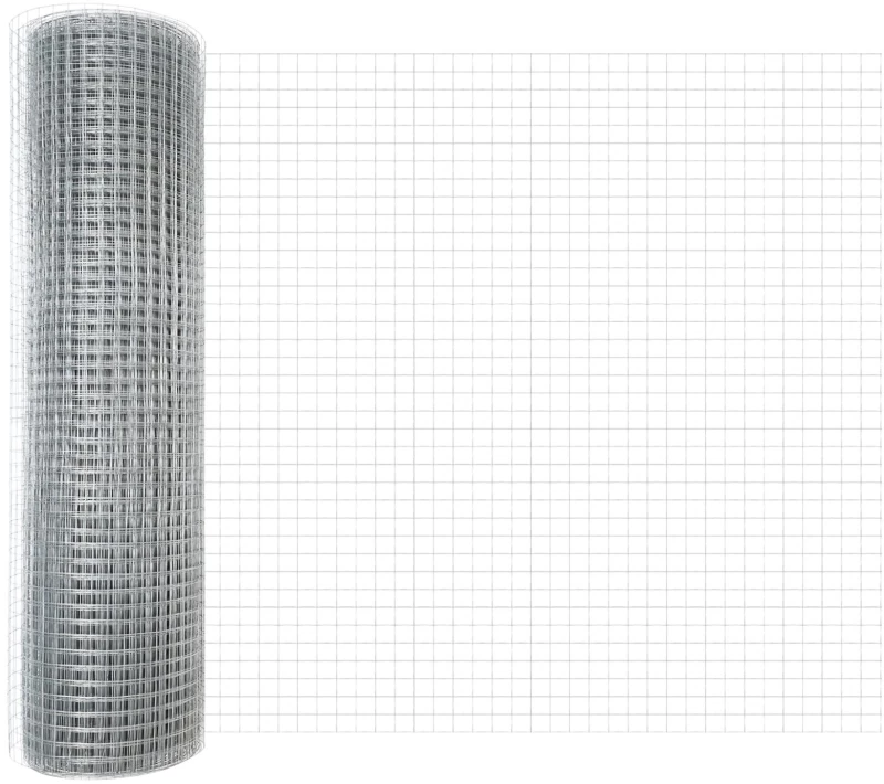 vidaXL Γαλβανισμένη Περίφραξη με 13 Στηρίγματα 0,4x50 μ