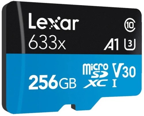 MEMORY MICRO SDXC 256GB UHS-I/W/ADAPTER LSDMI256BB633A LEXAR