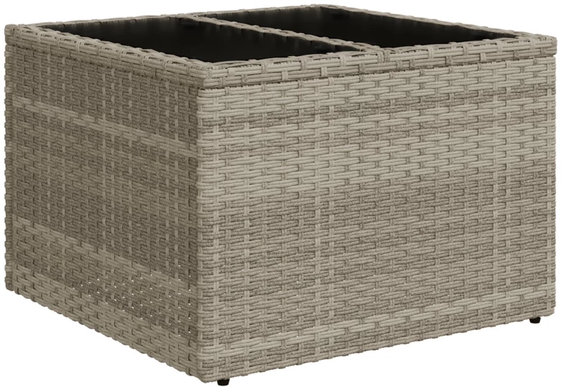 vidaXL Σετ Τραπεζαρίας 5 Τεμαχίων με Μαξιλάρια Light Grey Πολυ Ρατάν