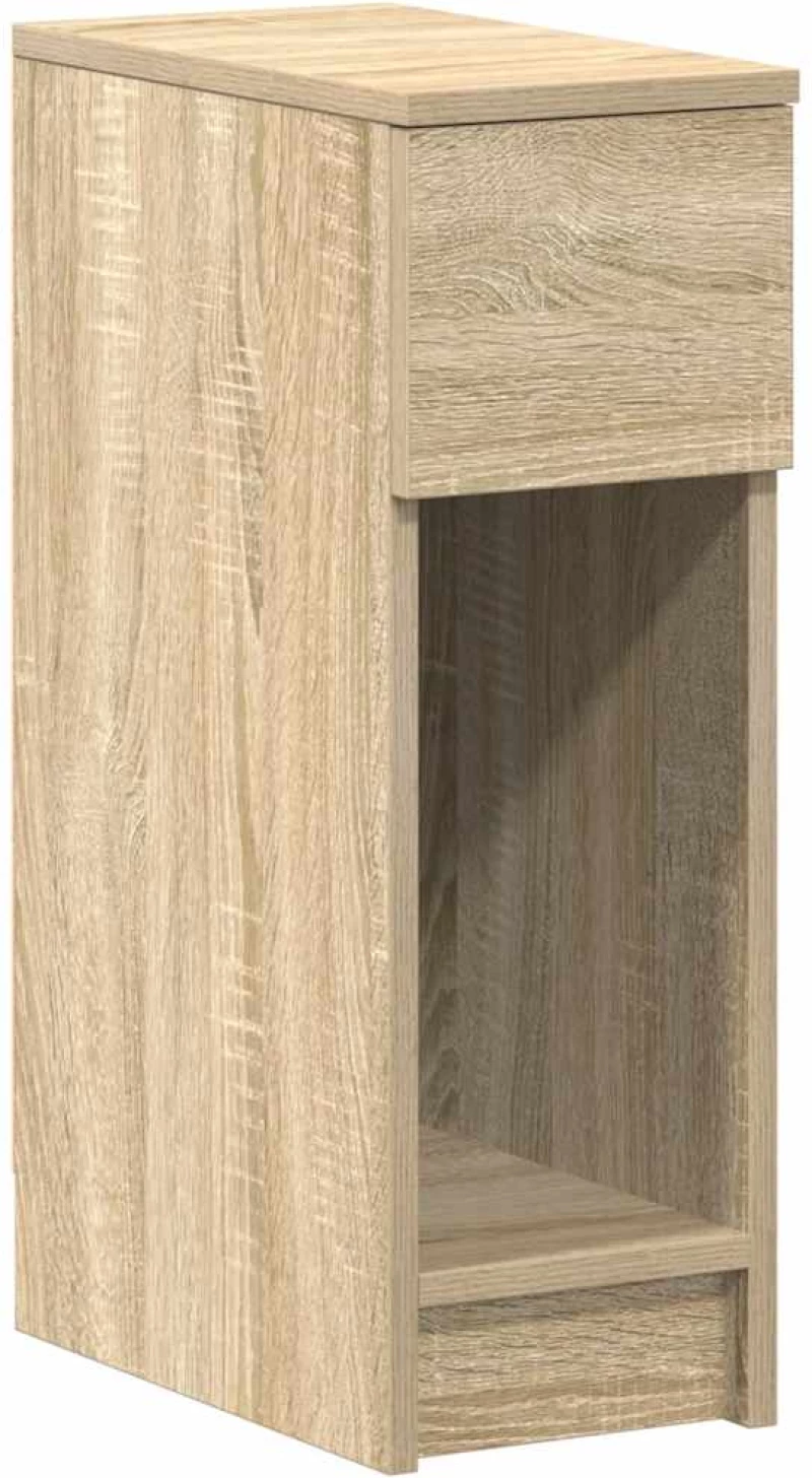 vidaXL Κομοδίνο με συρτάρι Sonoma Δρυς 20x36x60 εκ.