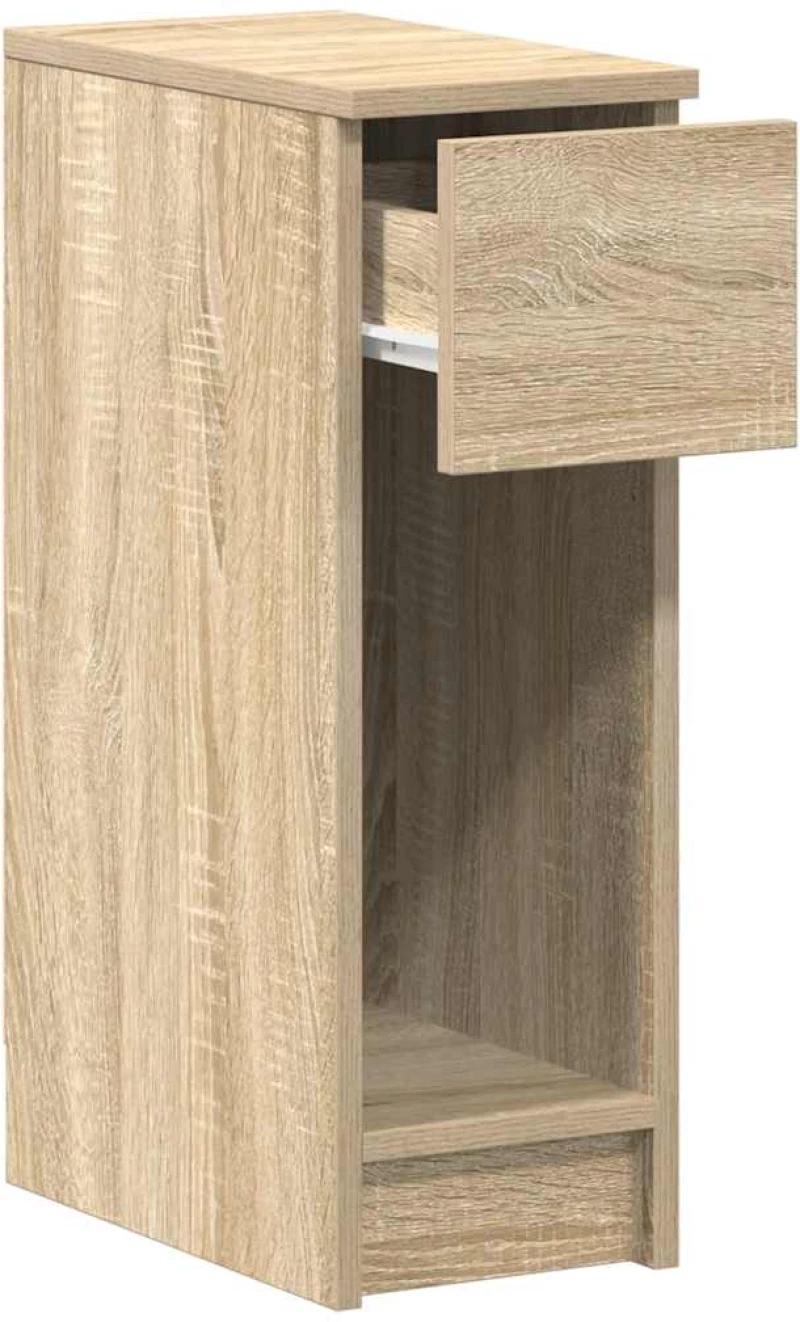 vidaXL Κομοδίνο με συρτάρι Sonoma Δρυς 20x36x60 εκ.