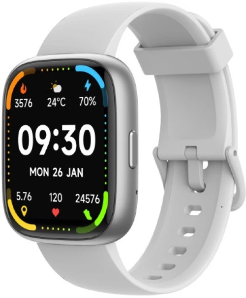 Smartwatch Maxcom Ecowatch 6 1.83" 300 mAh IP68 με Δυνατότητα Κλήσεων Silver
