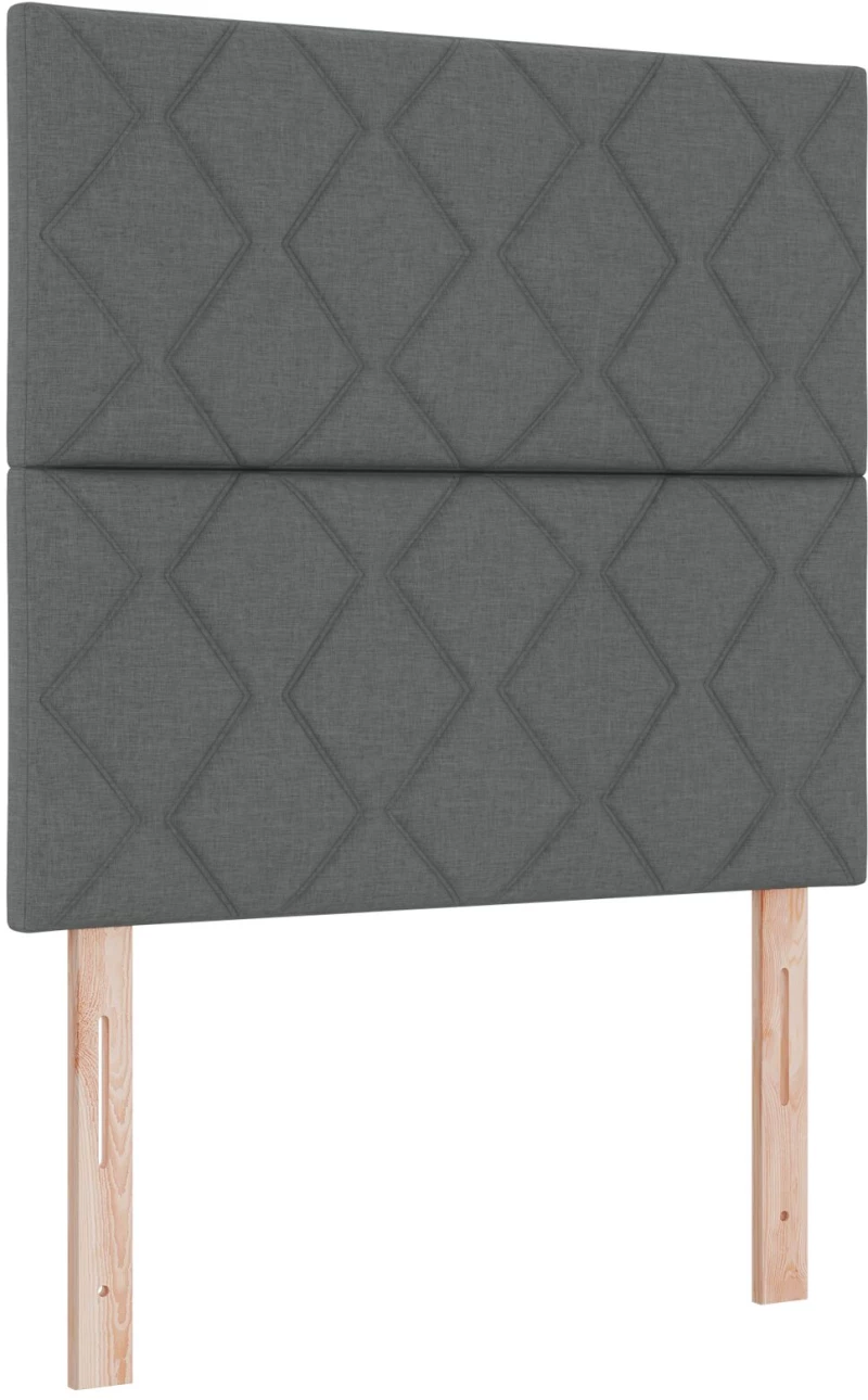 vidaXL Κρεβάτι Box Spring με Στρώμα Σκούρου Γκρι 120x200 εκ Ύφασμα