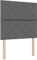 vidaXL Κρεβάτι Box Spring με Στρώμα Σκούρου Γκρι 120x200 εκ Ύφασμα