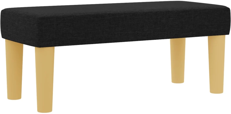vidaXL Κρεβάτι με Σπαστή Βάση και Στρώμα Μαύρο 100x200 εκ. Ύφασμα