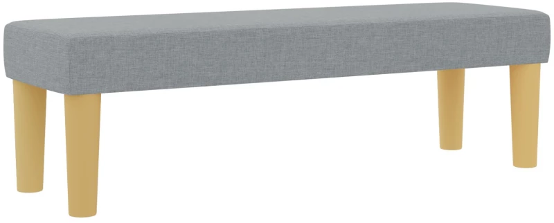 vidaXL Κρεβάτι Box Spring με Στρώμα & Μπάγκα Ανοιχτό Γκρι 200x200 εκ. Ύφασμα