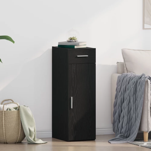 vidaXL Μπουφές Μαύρης Δρυός 30x42,5x93 εκ. Κατασκευασμένο από Ξύλο