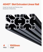 VEVOR 4PCS 39.4 in (1000 mm) T Slot 4040 Aluminum Extrusion Anodized Linear Rail