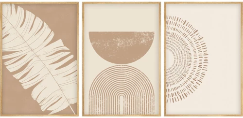 Πίνακας σε καμβά Terpen I pakoworld τρίπτυχος με ψηφιακή εκτύπωση 50x2x70εκ