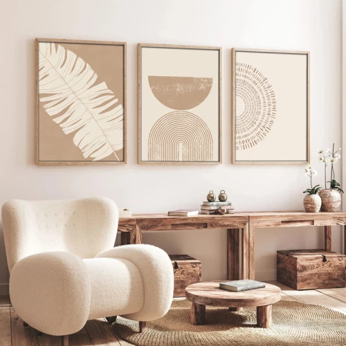 Πίνακας σε καμβά Terpen I pakoworld τρίπτυχος με ψηφιακή εκτύπωση 50x2x70εκ