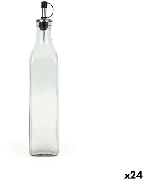 Λαδιέρα Anna Διαφανές Ασημί Γυαλί 0,5 L (24 Μονάδες)