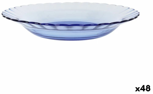 Βαθύ Πιάτο Duralex Picardie Μπλε Ø 23 cm (48 Μονάδες)