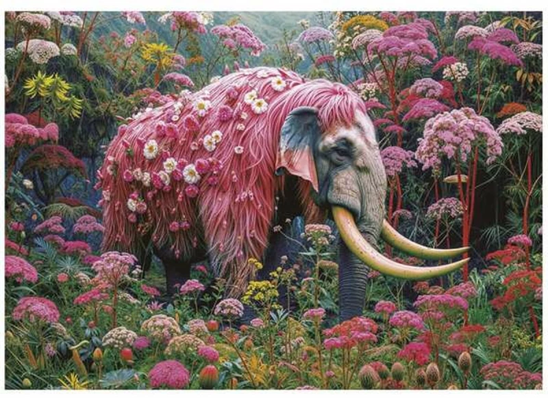 Παζλ Educa Floral Elephant