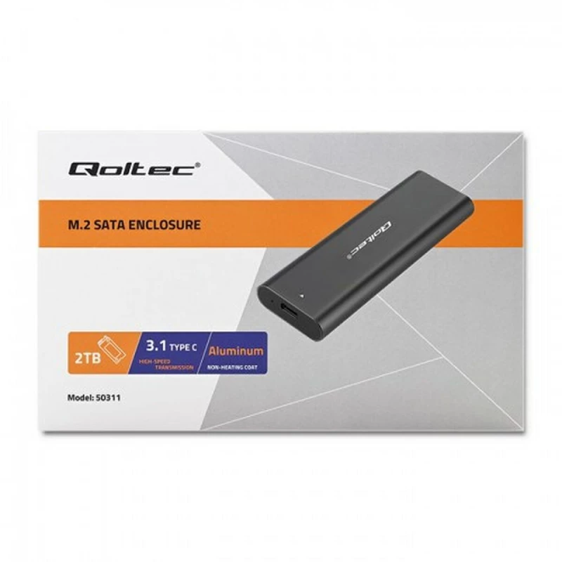 Εξωτερικό Κουτί Qoltec 50312 Μαύρο