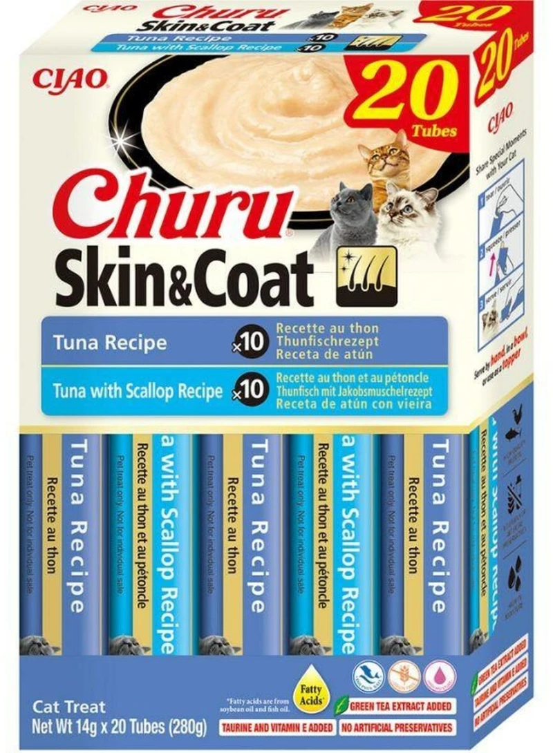 Snack for Cats Inaba Churu Skin&Coat Ψάρια