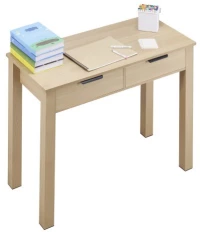 VEVOR Small Desk with Drawer Kids Desk for Bedroom Simple Study Table Light Wood
